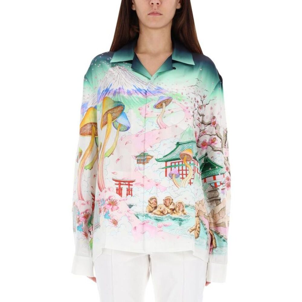CASABLANCA Silk Blend Resort Shirt Women MULTICOLOUR Shirts